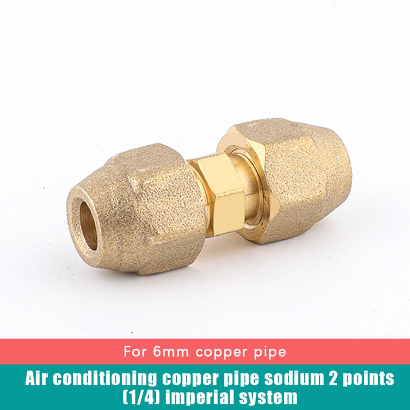 

1Pcs 2 3 4 5Mm Quick Connectors Straight Pipe Extension Joint No-Weld Fittings With Flare Nuts Copper Connectors A1
