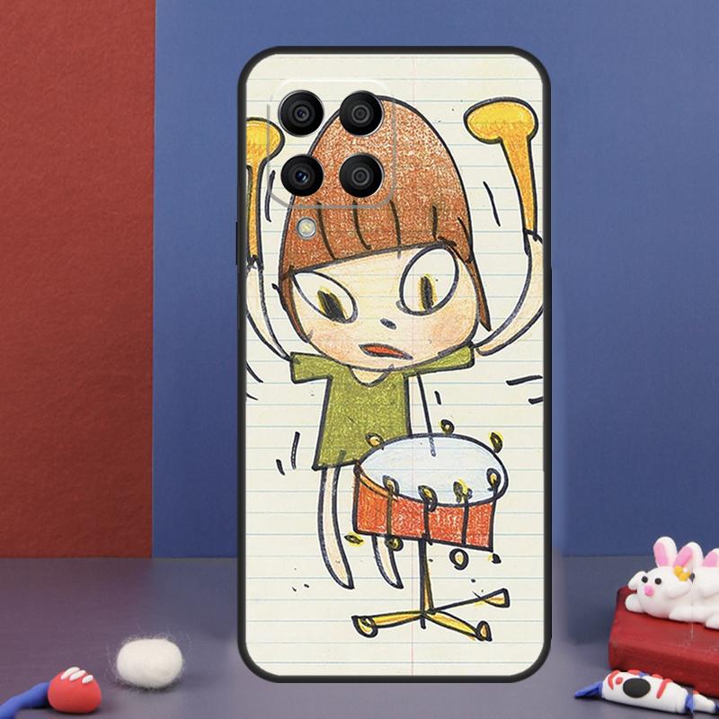 Cartoon Aesthetic Yoshitomo Nara Case For Samsung Galaxy M13 M53 M06 M16 M31 M11 M35 M55 M15 M56 M36 M12 M32 M52 M14 M34 M54