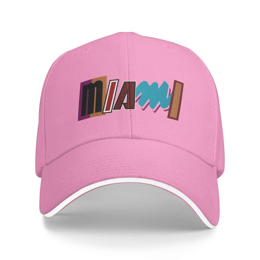 Miami S Sandwiches Kappe Unisex Fitted Baseballkappen Hüte Atmungsaktive Polyester Sonnenhüte Sommerkappe