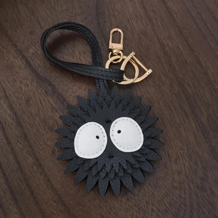 Black Briquettes Hand-made Microfiber Key Bag Pendant Gift Personality Simple Female Fashion Ugly Small Briquettes