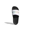 Adidas Adilette Comfort Klapki Białe Wielokolorowe Unisex Trampki Core-Black Cloud-White H02488