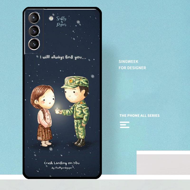 Crash Landing On You Case For Samsung Galaxy S24 Ultra S20 S21 S22 S23 S25 Ultra S9 S10 Plus S25 FE Phone Cover