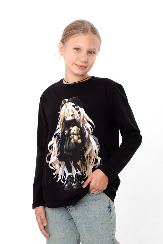 

Sweatshirt (girls) – Stylish Anime Print, Soft & Comfy, Any season, 6363-036-33-2-3 HC 164 чорний
