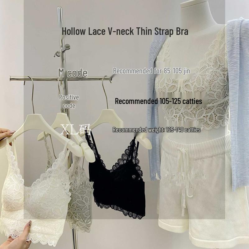Miyalin 6121 French Lace Camisole Tank Top - Women s Slimming Sexy Beautiful Back Bra Style L (48-57kg)