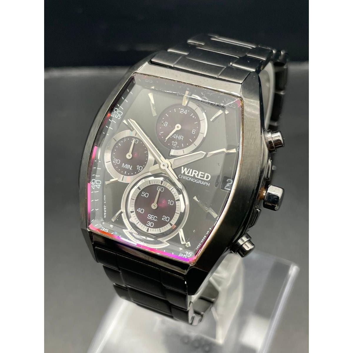 [Battery replaced] WIRED SEIKO Discontinued item Tonneau Purple Purple