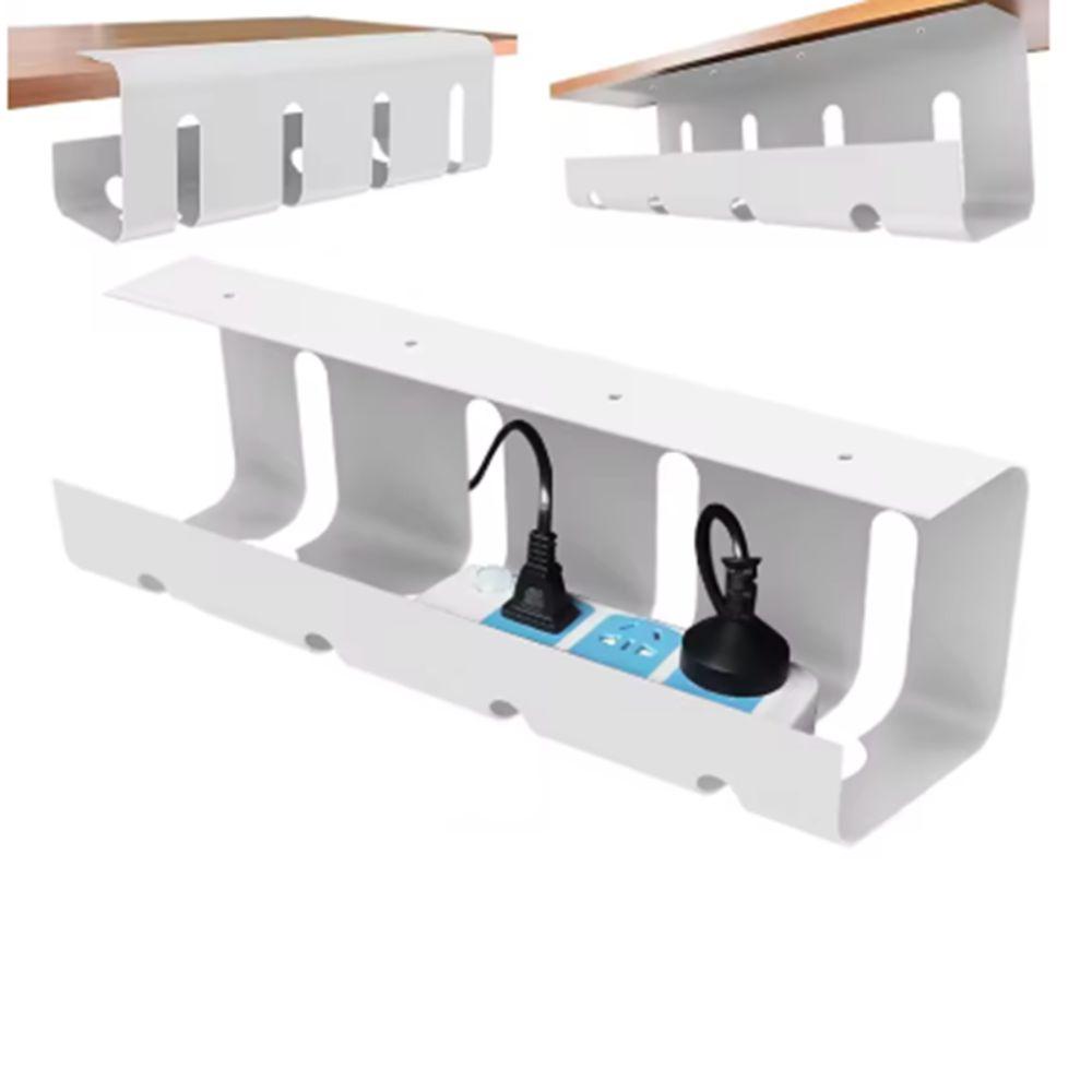 Strong Load-bearing Under Desk Cable Organizer Large Capacity Socket Strip Holder  Living Room