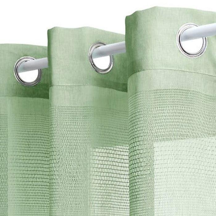 Sandfarbener gewebter Voile "Sab" 140 x 240 cm Atmosphera