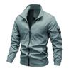 Jacket Men's Spring and Autumn New Stand-up Collar Middle-aged Men Wear Long-sleeved Jackets Versatile Casual Trendy Fashion Men's Clothing