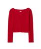 Lense Line Snap Long Sleeve Red