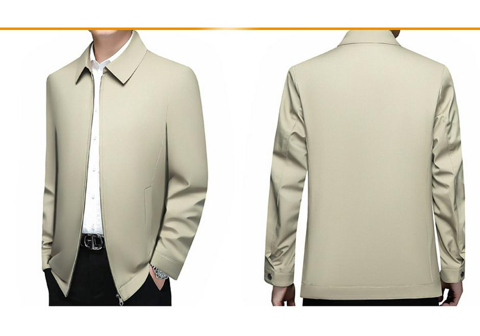 Trendy Executive Spring/Autumn Jacket for Middle-Aged Men - Business Casual Lapel Coat 2026