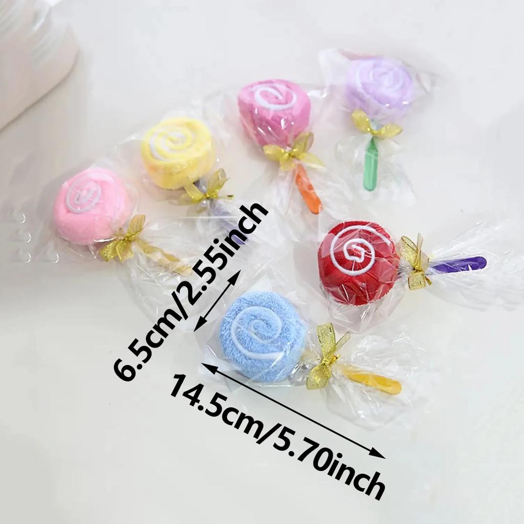 1/3/5 Stück - Kreatives Geschenk Valentinstagskuchen, Handtuch, Lutscher, Hochzeitsgeschenk, Geburtstagsgeschenk, Hochzeitsgeschenk - zufällige Farbe