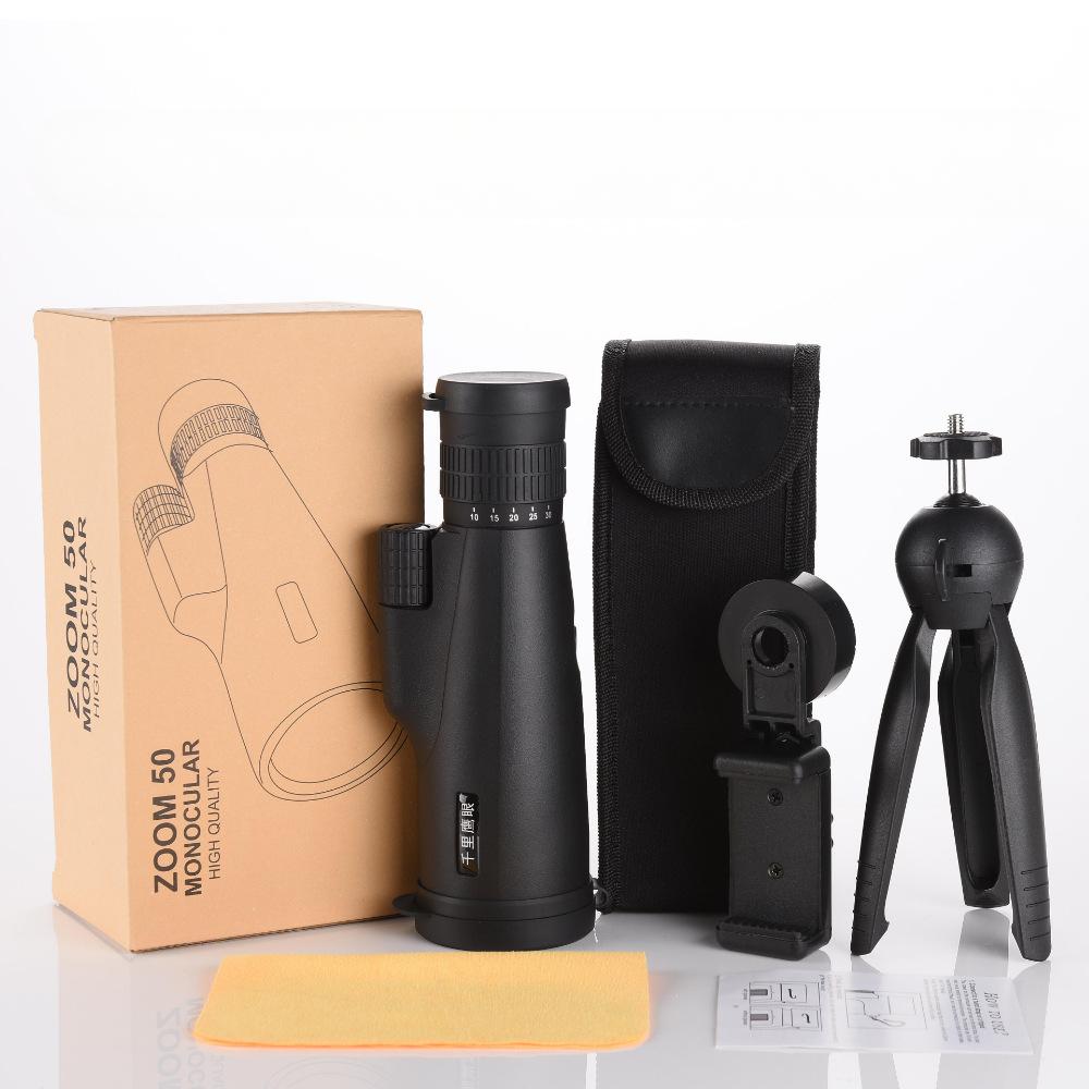 Generation Zoom Telescope 10-30x50 Large-aperture All-optical High-magnification Cross-border Monocular Outdoor Telescope