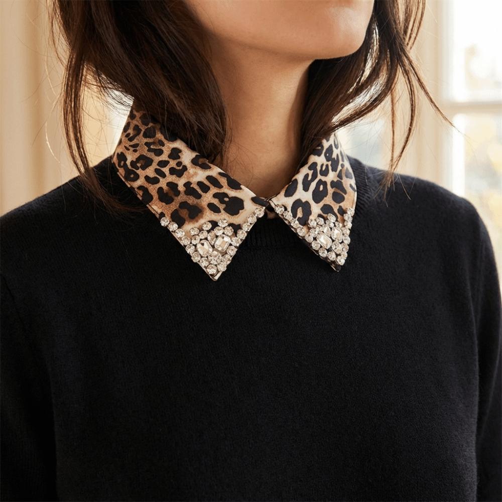 Elegant Neck Accessory Leopard Design Decorative Faux Collar New Detachable Collar  Wedding