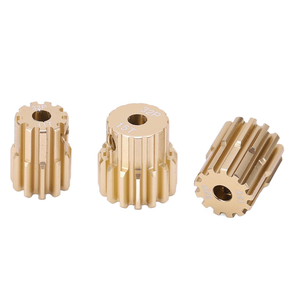 32P 3.17mm Aluminum Alloy Motor Pinion Gear Replacement Accessory for 1 10 RC Car Brushed Brushless Motor#1 (11T, 13T,
