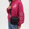 Coach Lucas 15 Chiusura Magnetica Iconica in Denim e Pelle di Vitello Liscia Mini Borsa a Spalla Unisex Borsa a Spalla Argento Nero CO916-SVBK