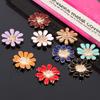 Engood 100Pcs Daisy Rhinestone Vintage Sewing Trim & Embellishments Craft Buttons Hair Buckles Wedding Button DIY Accessories