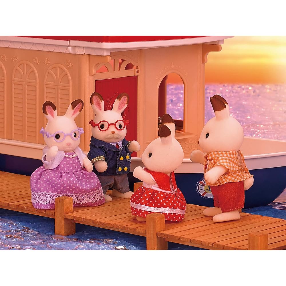 Sylvanian Families Chocolate Rabbit Grandparents Doll Set 3+ Years Toy for Dollhouse