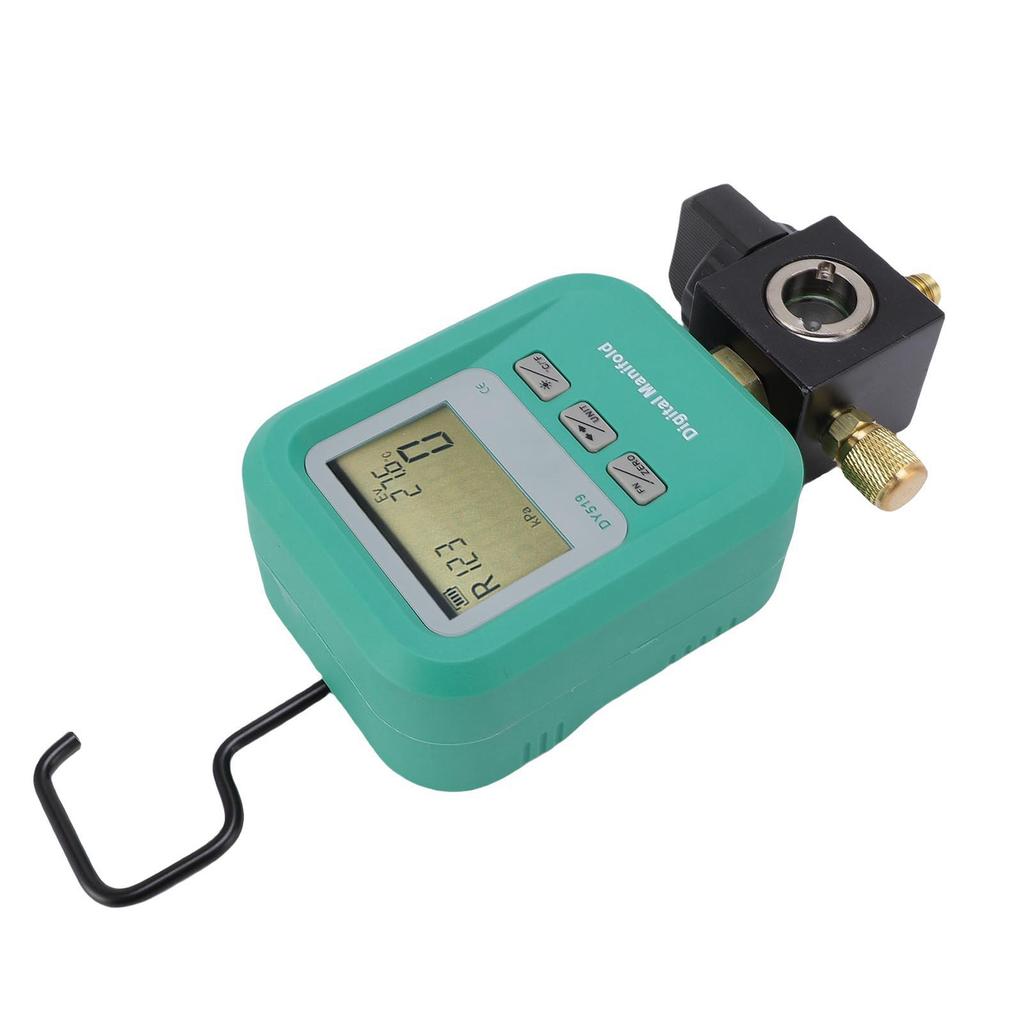 Digital Manifold Meter 1 4 Inch Inlet Air Conditioning Manifold Pressure Tester for Refrigeration Maintenance