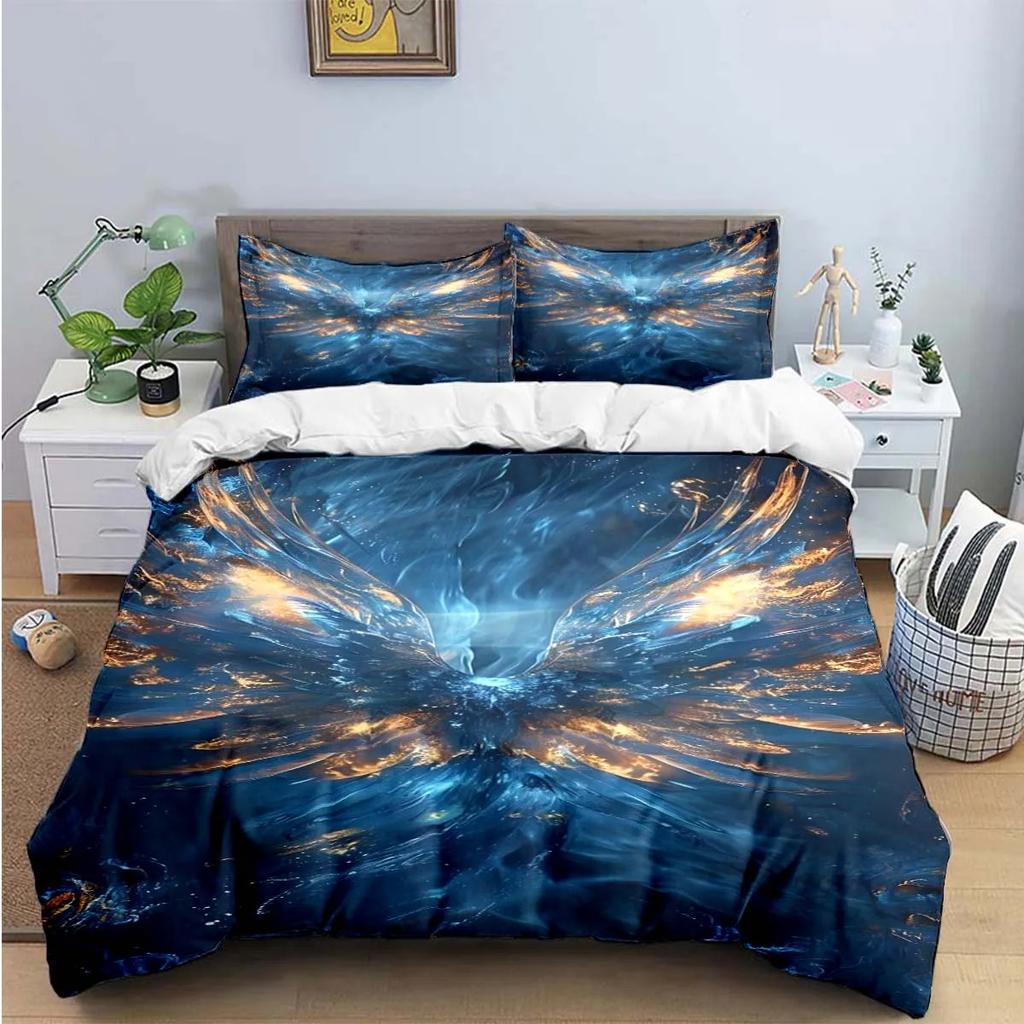 Fashion Popular Mythical Beast Phoenix Print Beding Sets Bed Suplies Set Soft Duvet Cover Bed Warm Comforter Set Beding Set High-End Premium Gift