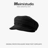 25 Early autumn new beret children's versatile solid color show face small atmosphere painter hat newsboy hat tide