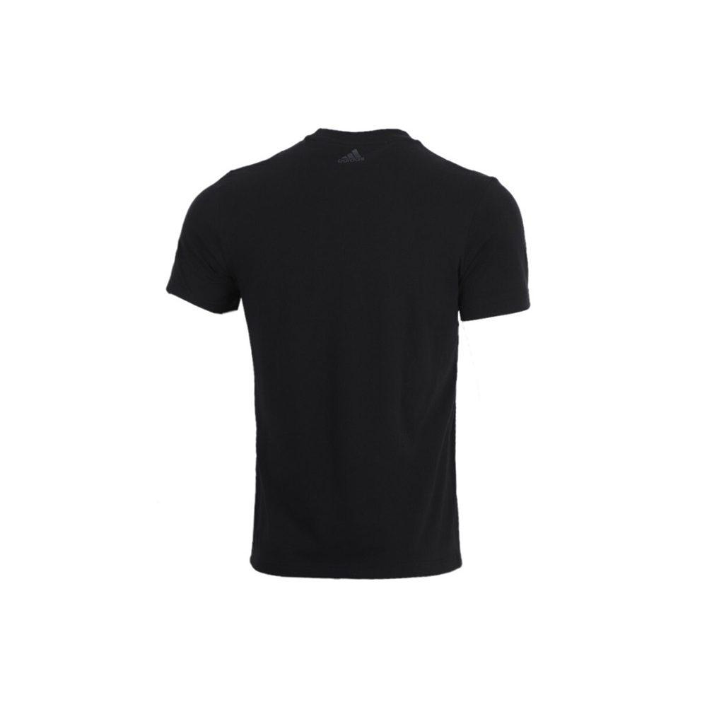 adidas T Shirts Men's Black Crew Neck Moderate Straight Fit GL5641