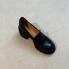 Thick-soled Thick-heeled Loafers, Small People Increase In Height, and Simple Small Leather Shoes