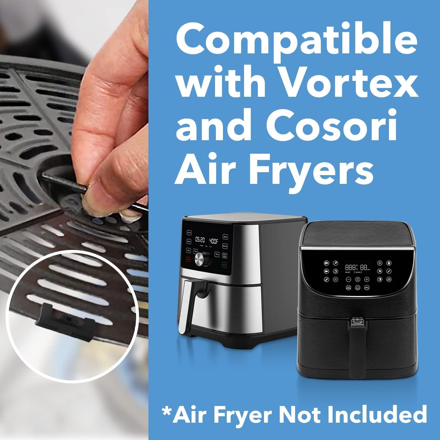 

8Pcs Air Fryer Tray Rubber Bumpers Air Fryer Basket Protective Feet Replacement (FDA Certified,BPA-free) Type A