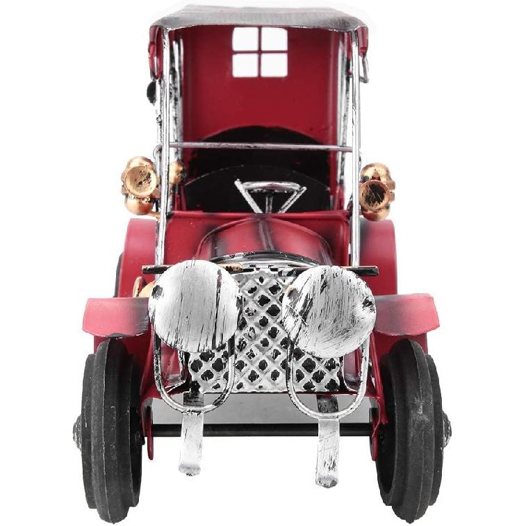 Car Ornaments, Vintage Car Ornament, Retro Iron Car Shape Home Living Room Office Desk Store Decoration Craft Christmas Ornaments with Texture for
