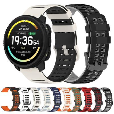 22mm Silicone Bracelet For SUUNTO 9 5 PEAK/VERTICAL 2 RACE 2 S OCEAN RUN Replace Sports Strap For COROS PACE 4 3 Breathable Band