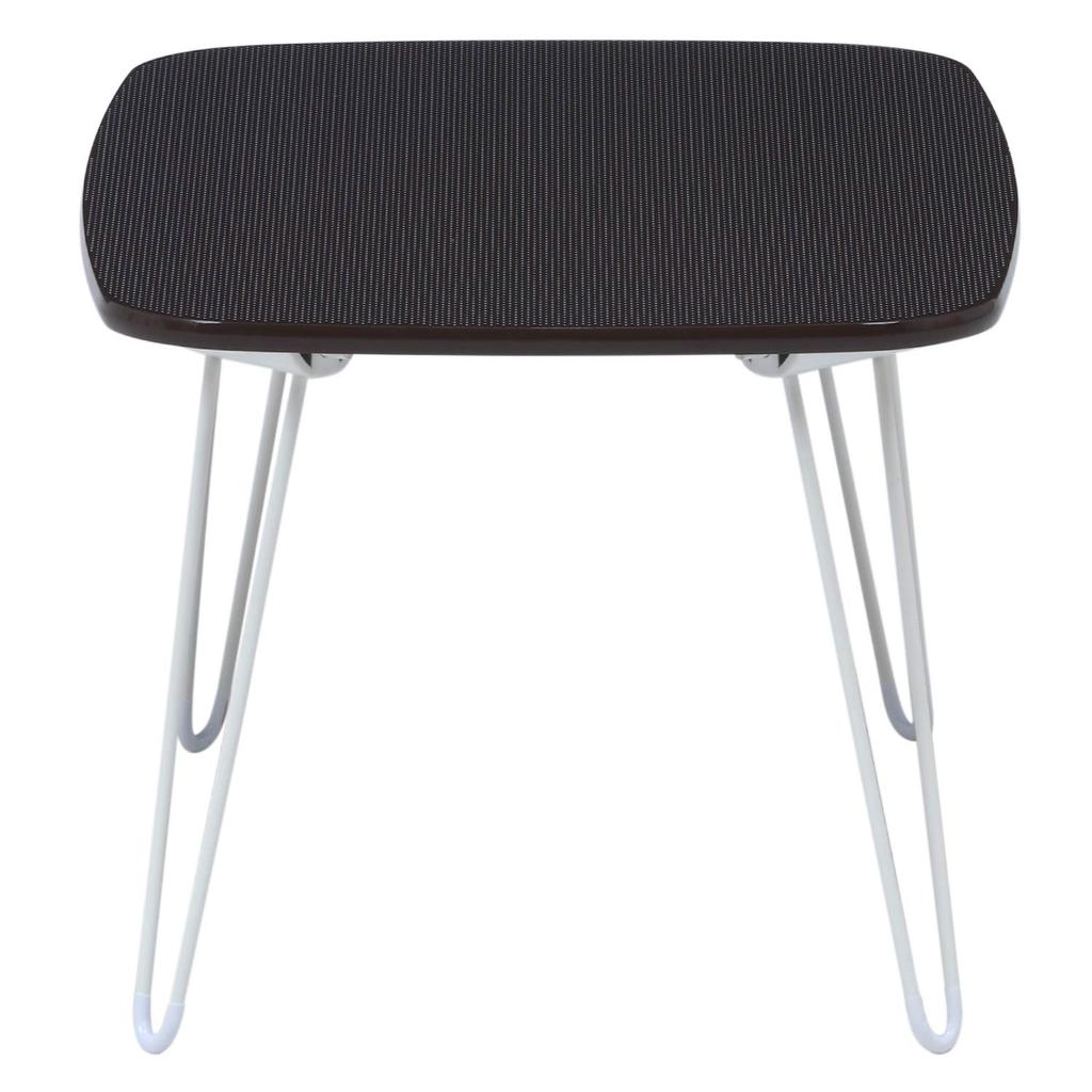 Fuji Boeki Folding Coffee Table, 60cm Wide, Brown, Polka Dot Pattern, 93220