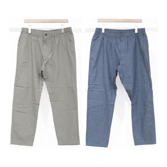 [Cospa Selectable Inseam] Men's Pants, 100% Cotton, Hemmed, Selectable, Inseam 65cm, Inseam 70cm, Cotton Chambray, Outdoor, Work Pants, Color Pants,