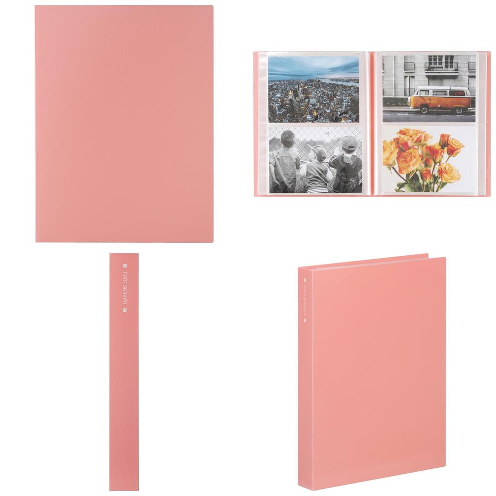 HAKUBA Beaut Clear 160 Photo Sack Case Photo 4977187536393 Pocket-Style Album, [2L Size, Sheets, Pink] Storage, Pocket-Style, Included, Album,