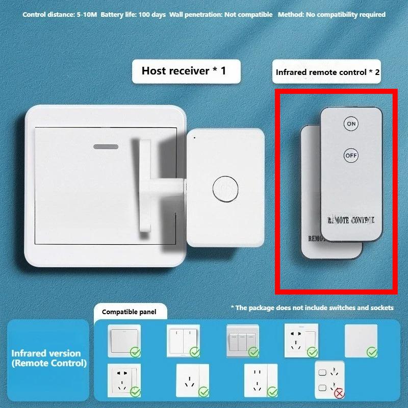 1/2pcs Wireless Control Light Switch Off Tool Automatic Button Pusher Intelligent USB Rechargeable Lazy Remote Control Switch