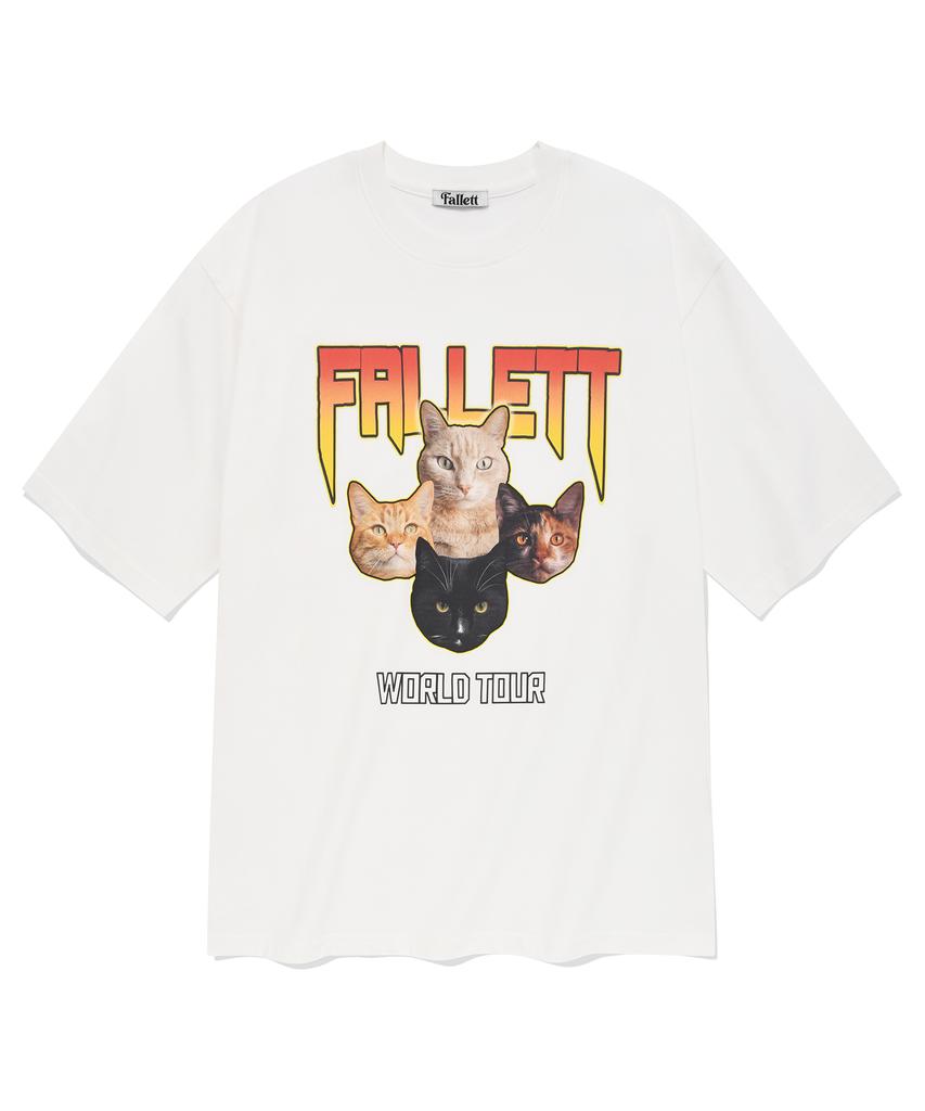 FALLETT Nero Band Short Sleeve T-Shirt White
