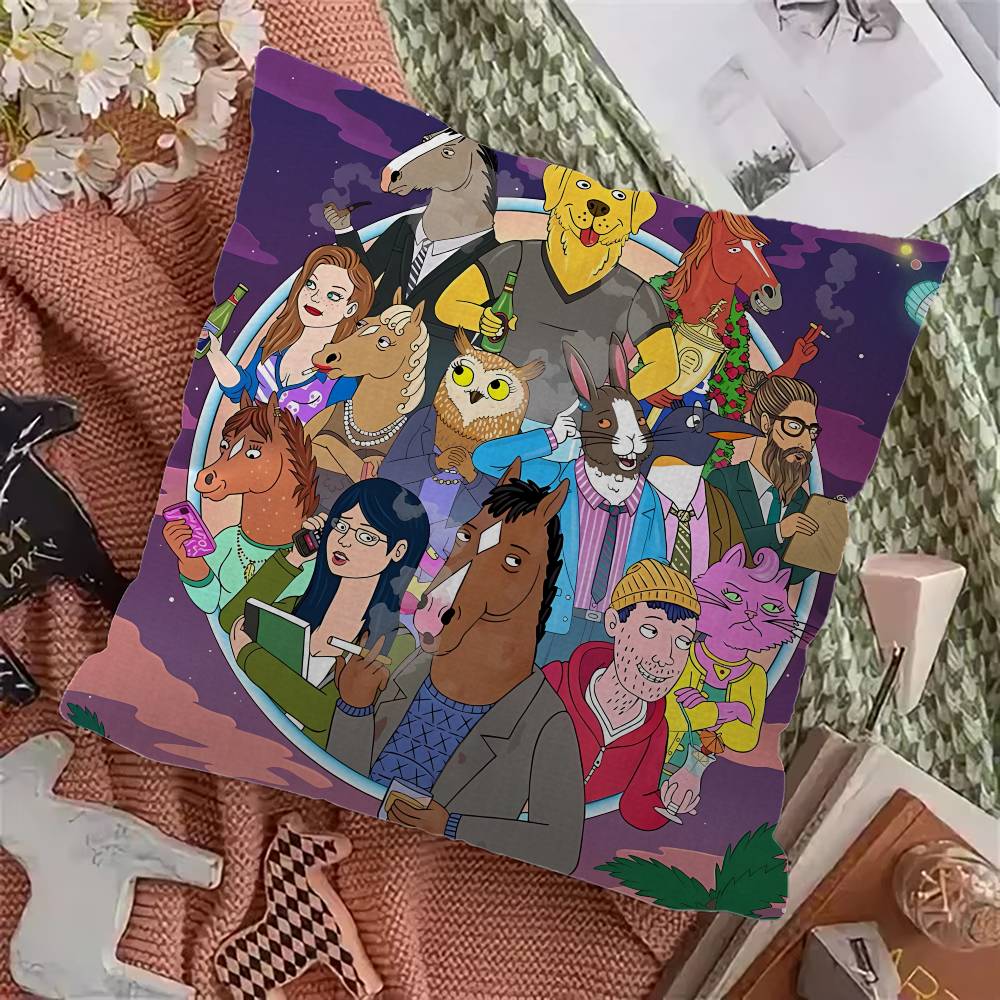 BBoJacksHHorseman Cushion Cover Inches Farmhouse Decor Home Throw Pillow Covers for Couch Decorations