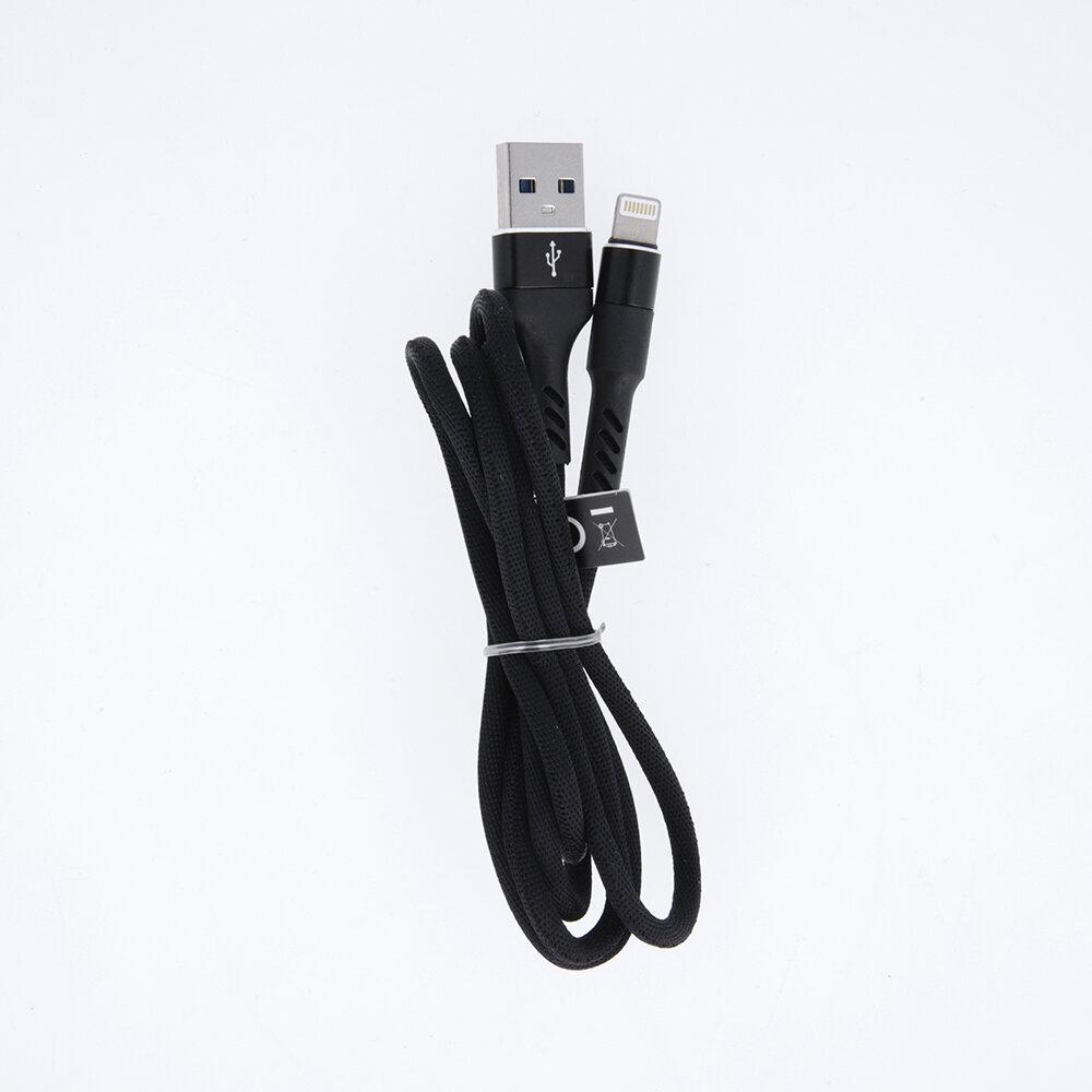 Maxlife MXUC-01 USB - Lightning cable 1.0 m 2A black nylon