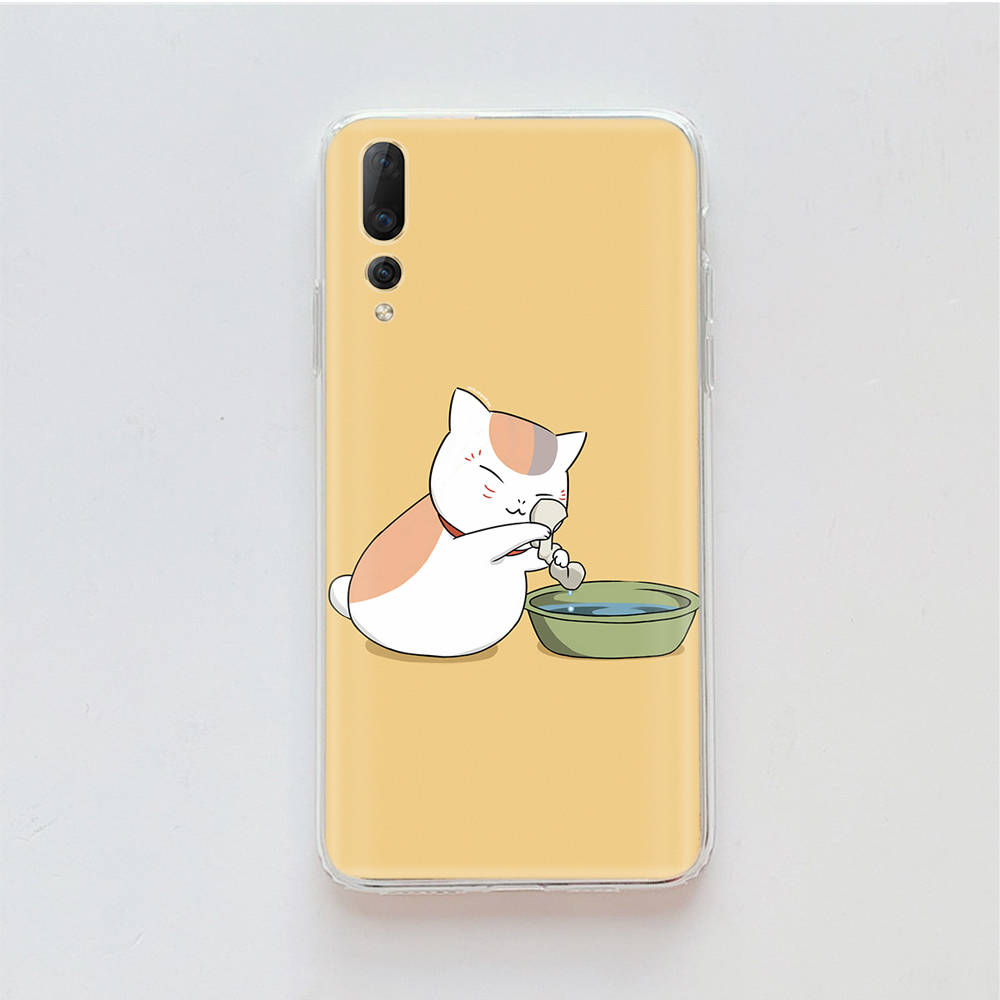 Transparent Case for Samsung A04 A14 A23 M33 M53 Realme 10 9 C35 C55 VIVO X80 Infinix Hot 30 Note 11 Tecno Spark 8P Pro W-65 Yuujinchou Natsume