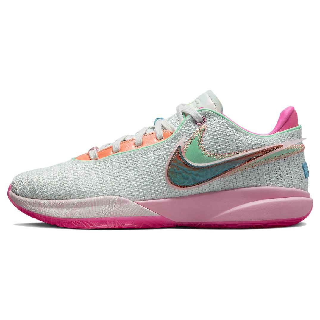 

Nike LeBron 20 EP Time Machine Чоловічі Блідо-зелений/Середній м який рожевий/Світлий кістяний/Багатоколірний DJ5422-300 42.5