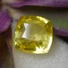 8.56 Ct Natural Square Shape Yellow Sapphire Loose Gemstones Certified For Gift