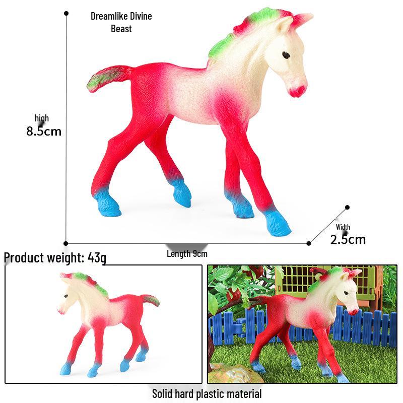 European Pegasus & Unicorn Figurine - Mythical Magic Creature Model