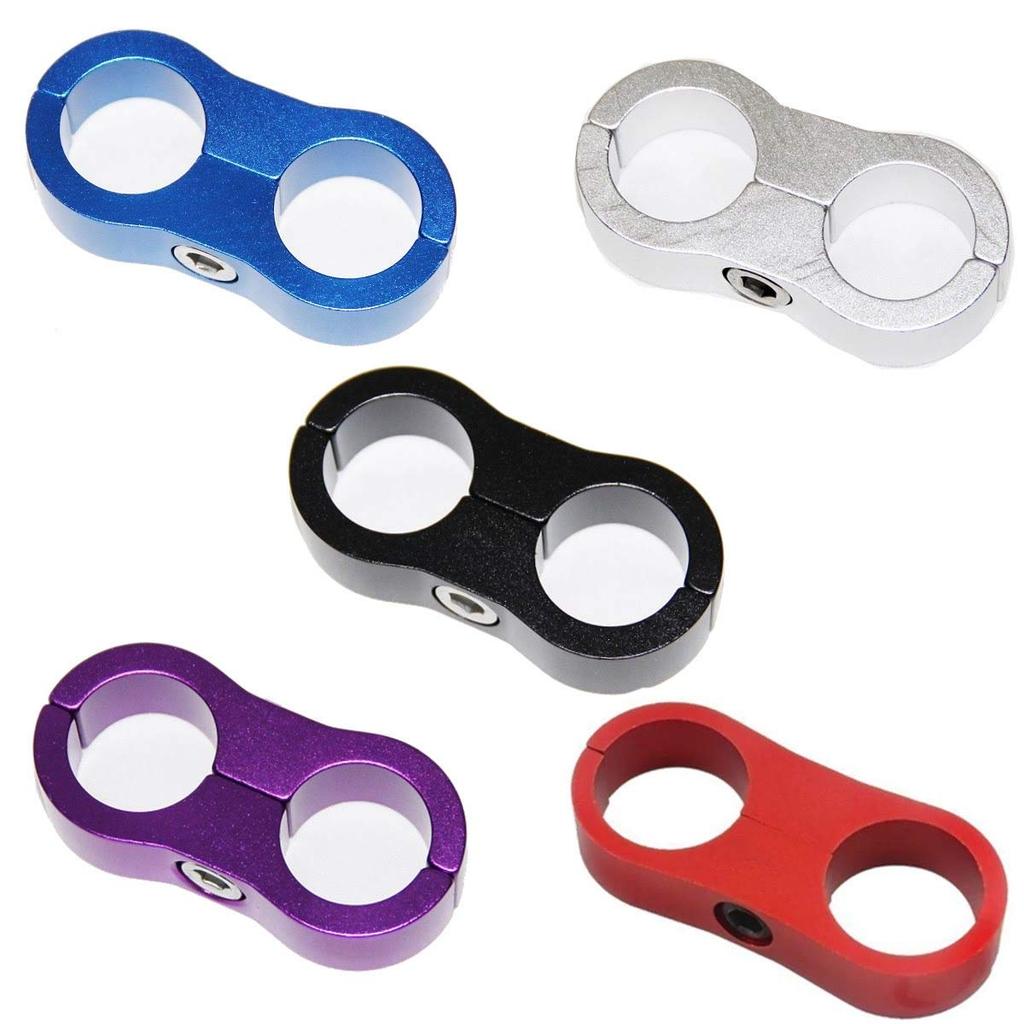 SC RACING 5 Colors To Choose from Braided Hose Separator Clamp AN10 0.7 Inch
