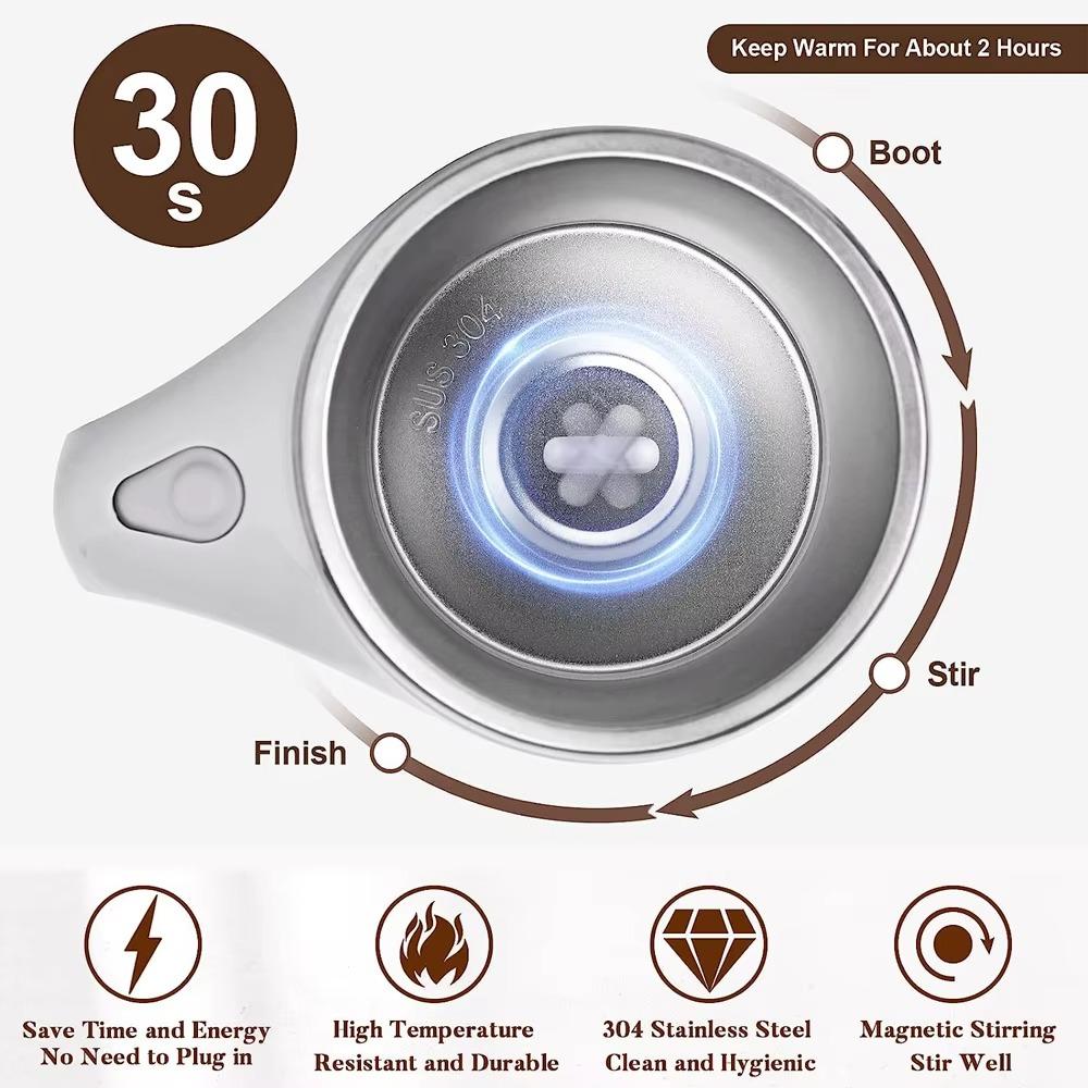 380ML Automatic Stirring Cup Rotating Lazy Coffee Cup Stylish Magnetic Rotating Mug Drinking Tools