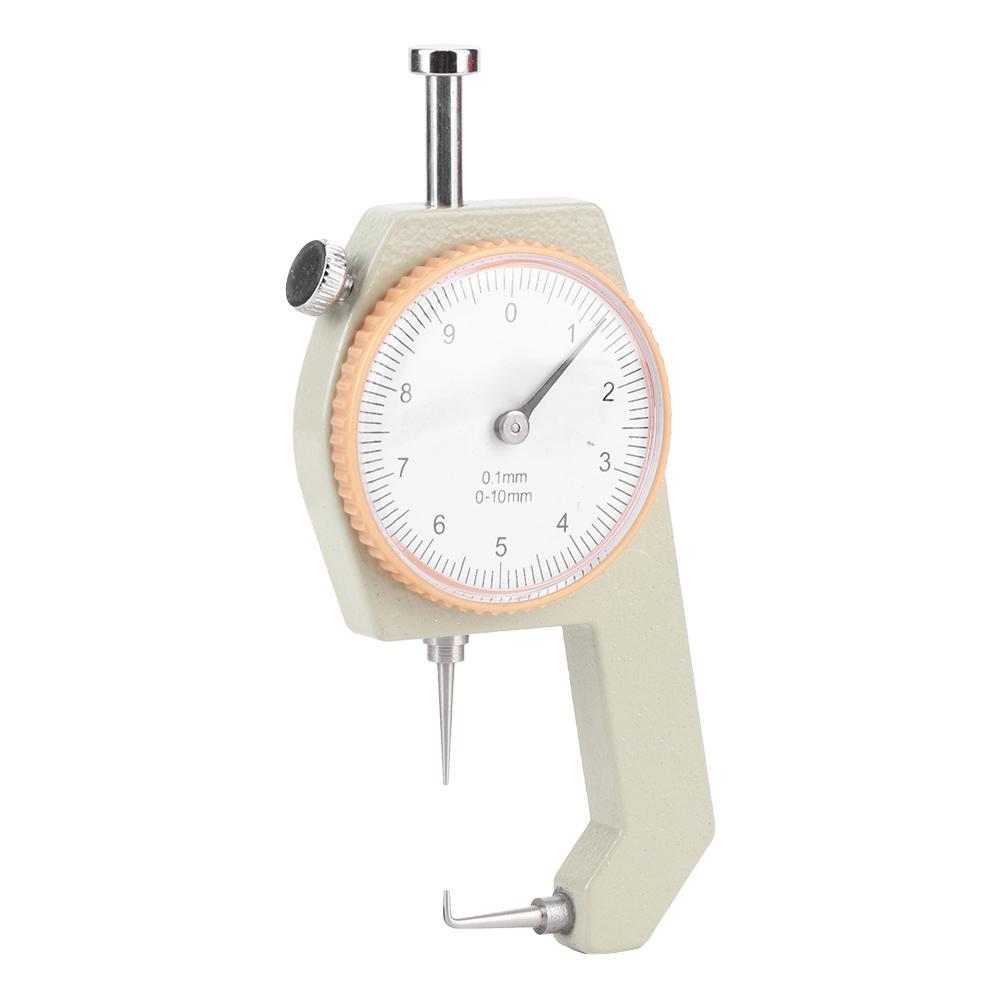 Thickness Gauge Silver Portable Accurate Measuring Jewelry Leather Board Equipment 0?10mmCurved