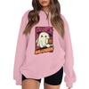 Women's Pullover Dropped Shoulder Halloween Print Sports Sweatshirt Top