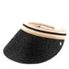 (50265 BIANCA CHARCOAL BLK STRIPE) Women's Bianca Sun Visor