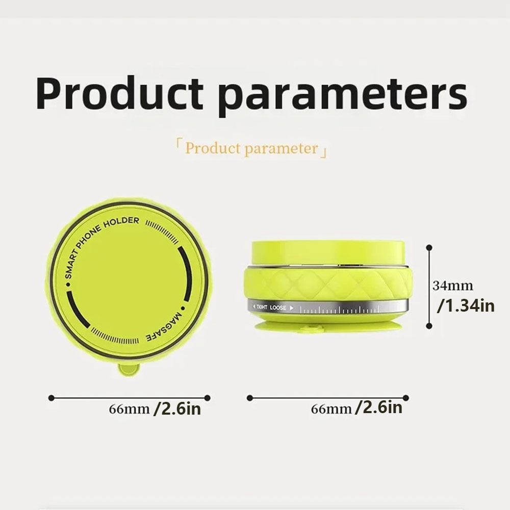 360°Rotation Vacuum Suction Cup Phone Holder Hands-Free Rotatable Phone Bracket  Multi Scene Use