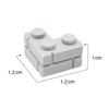 L-förmige Ecksteine aus kleinen Partikeln, 2+1 Loch, kompatibel mit hohen Lego-Bausteinen