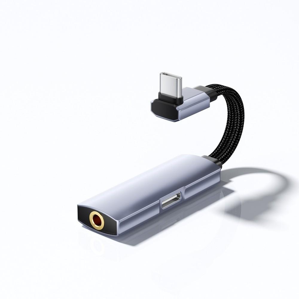 2 In 1 Headphone Adapter Quick Charging Audio Adapter Type-C To 3.5mm Adapter Headphone Use
