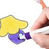 24-Color Washable Triangular Watercolor Pen Set for Kids