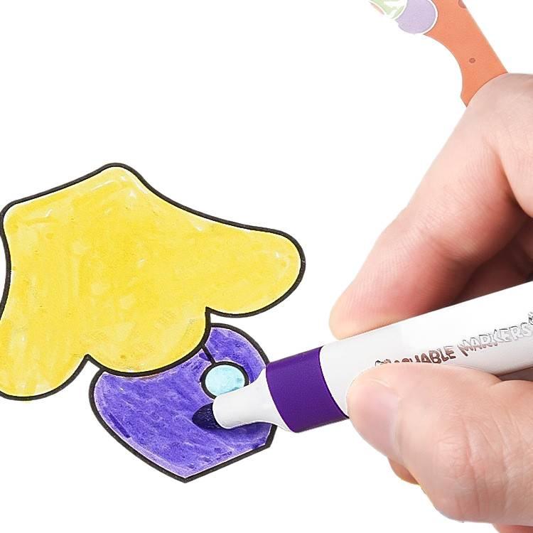 24-Color Washable Triangular Watercolor Pen Set for Kids